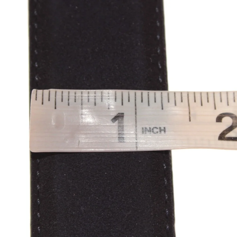 Magnanni NWT Classic Belt Size 44 US in Solid Blue Suede Leather Made in Spain